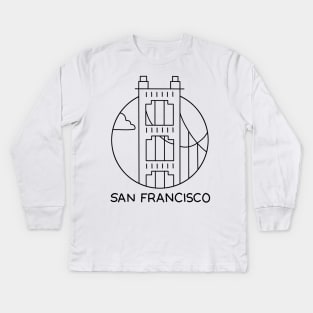 Golden Gate Bridge Kids Long Sleeve T-Shirt